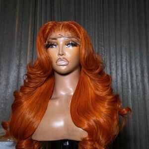 Vibrant Orange Women's Hair Wig